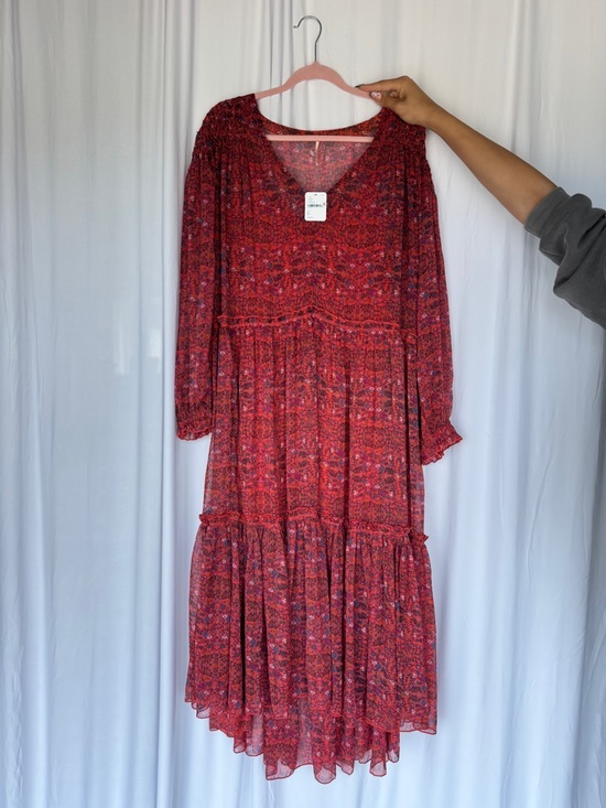 Free People Dresses & Skirts - Free People Chiffon Tiered Dress